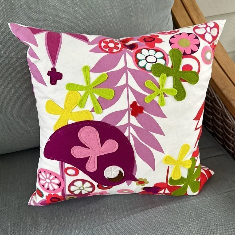 Decaf Plush 17”x17” colorful